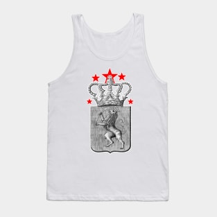 Lion crowned medieval emblem Tank Top